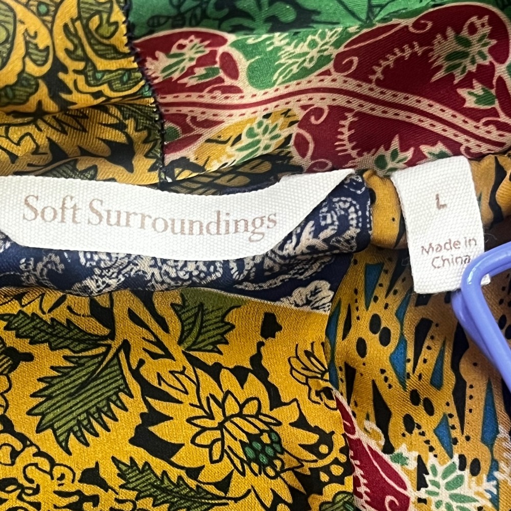 Soft Surroundings Patchwork Boho Open Front Cardi… - image 5